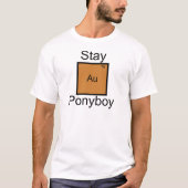 Blijf Gold Ponyboy Element Pun T-Shirt (Voorkant)