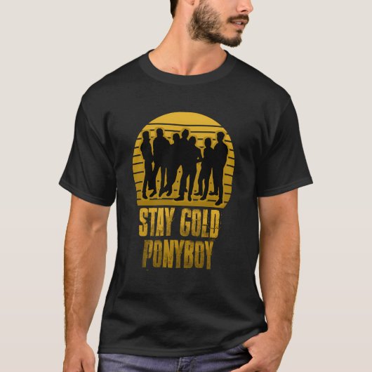 Blijf Gold Ponyboy  T-shirt (Voorkant)