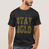 Blijf Gold Tri-blend T-Shirt (Voorkant)