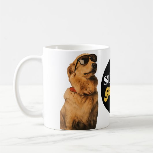 Blijf Golden Funny Retriever Dog Mok Gift (Links)