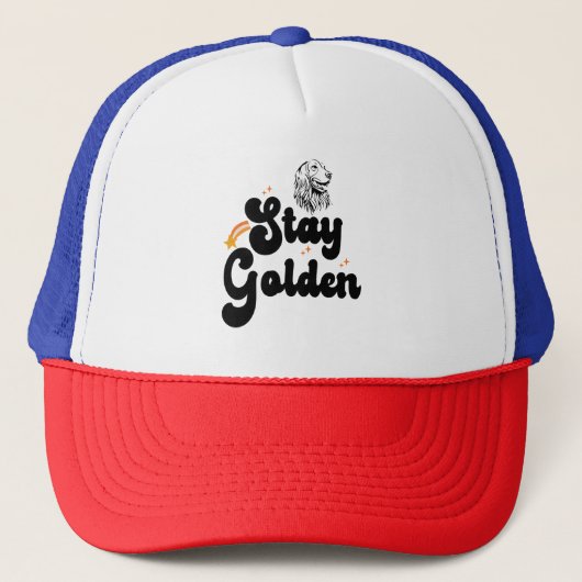 Blijf Golden Groovy Retriever Dog Animal Pet Lover (Voorkant)