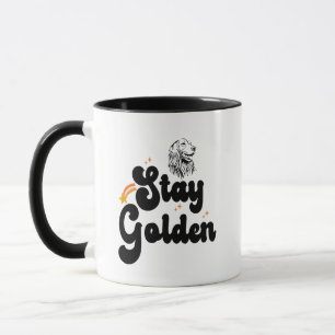 Blijf Golden Groovy Retriever Dog Animal Pet Lover Mok