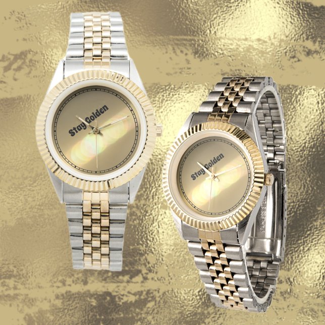 Blijf Golden met een aanraking van Glam op maat Horloge (Creator heeft geüpload)