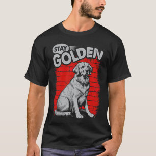 Blijf Golden Retriever Hond T-shirt