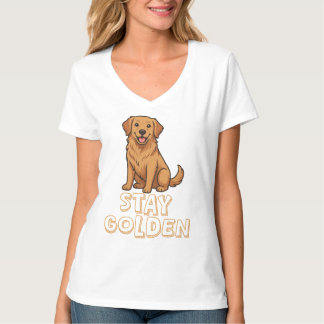 Blijf Golden Retriever  T-shirt