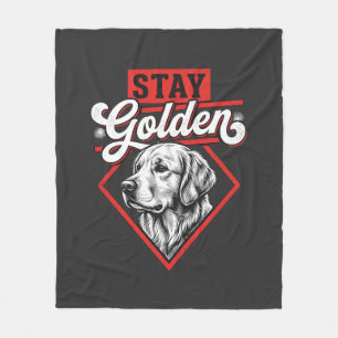 Blijf Goud Goud Retriever Hond Fleece Deken