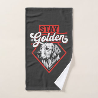 Blijf Goud Goud Retriever Hond Handdoek