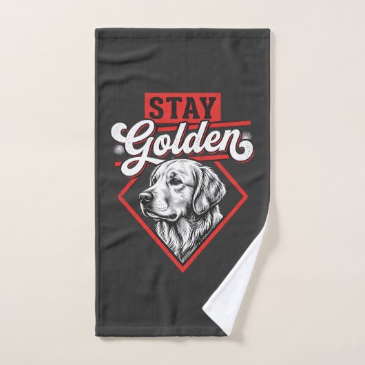 Blijf Goud Goud Retriever Hond Handdoek (Handdoek)