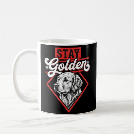 Blijf Goud Goud Retriever Hond Koffiemok (Links)