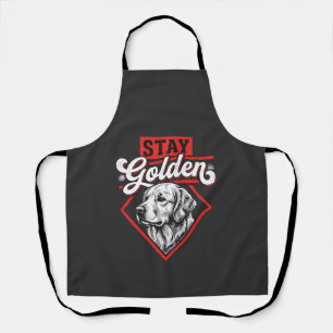 Blijf Goud Goud Retriever Hond Schort