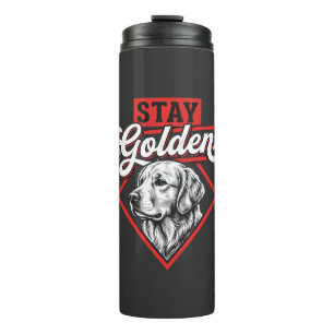 Blijf Goud Goud Retriever Hond Thermosbeker