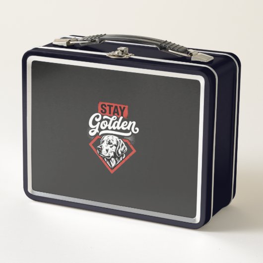 Blijf Goud Goud Retriever Retro Hond (Voorkant)