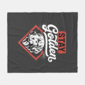 Blijf Goud Goud Retriever Retro Hond Fleece Deken (Voorkant (Horizontaal))