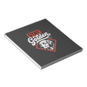 Blijf Goud Goud Retriever Retro Hond Notitieblok (Schuin)