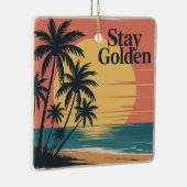 Blijf Goud Keramisch Ornament (Rechts)