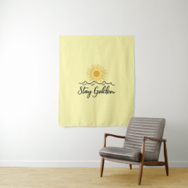 Blijf Goud Kleed – Een Toets van Warmte Wandkleed
