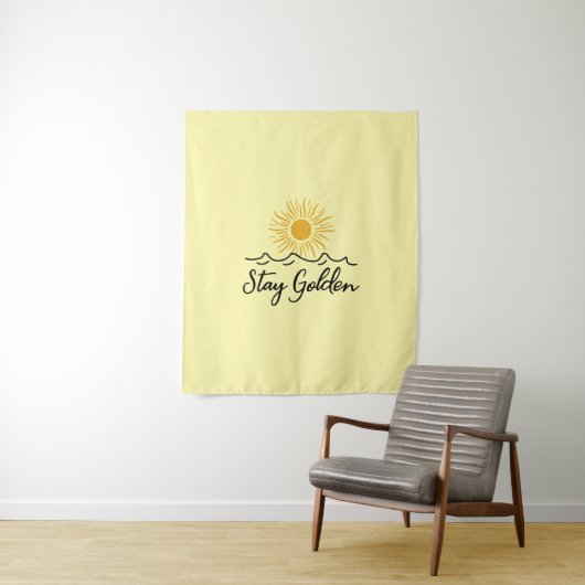 Blijf Goud Kleed – Een Toets van Warmte Wandkleed (In situ)