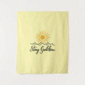 Blijf Goud Kleed – Een Toets van Warmte Wandkleed (Voorkant)