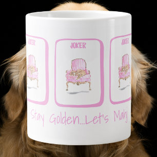 Blijf Goud... Laten we Mahj - Goud Retriever Mahjo Grote Koffiekop