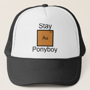 Blijf Goud Ponyboy Element Woordspeling Trucker Pet