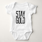 Blijf goud romper (Voorkant)