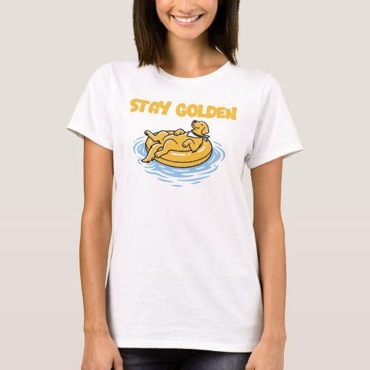Blijf Goud, Zomerstrand T-shirt (Voorkant)
