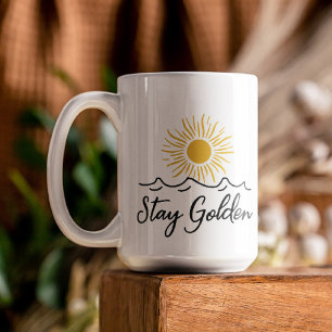 Blijf gouden Mok - begin je dag met positiviteit