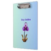 Blijf Gouden Orchidee Klembord (Links)