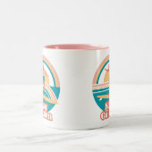 Blijf Gouden Retro Surf Mok Kust Boho (Center)