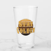 Blijf gouden vintage glas (Voorkant)