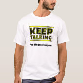 Blijf Grappig Praten Tshirt (Voorkant)