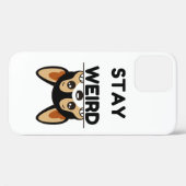 Blijf Grappig Rare Boston Terrier Cartoon Hond Case-Mate iPhone Case (Achterkant (horizontaal))