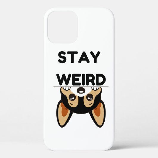 Blijf Grappig Rare Boston Terrier Cartoon Hond Case-Mate iPhone Case (Achterkant)