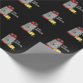 Blijf grateful Funny Cheese Pun Dark BG Cadeaupapier (Hoek)