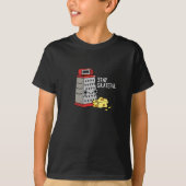 Blijf grateful Funny Cheese Pun Dark BG T-shirt (Voorkant)
