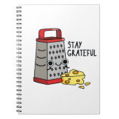 Blijf grateful Funny Cheese Pun Notitieboek (Voorkant)