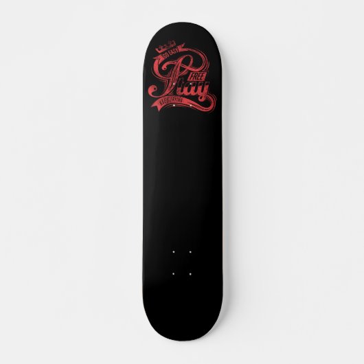 Blijf gratis | persoonlijk skateboard (Voorkant)