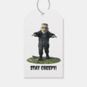 Blijf griezelig! Frankenstein's Monster Gift Label Cadeaulabel (Achterkant)