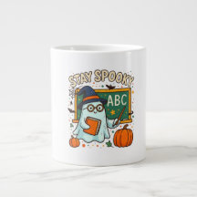 Blijf Griezelig Geest Docent Mok voor Halloween