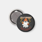 Blijf Griezelig Geest Halloween Magneet (Voorkant / Achterkant)