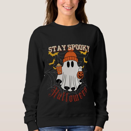 Blijf Griezelig Geest Halloween Trui (Voorkant)