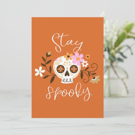 Blijf Griezelig Kaart (Staand voorkant)