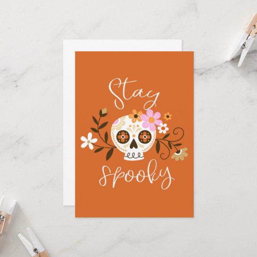 Blijf Griezelig Kaart (Voorkant / Achterkant in situ)