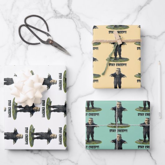 Blijf griezelig! monster van Frankenstein Inpakpapier Vel (Voorkant)