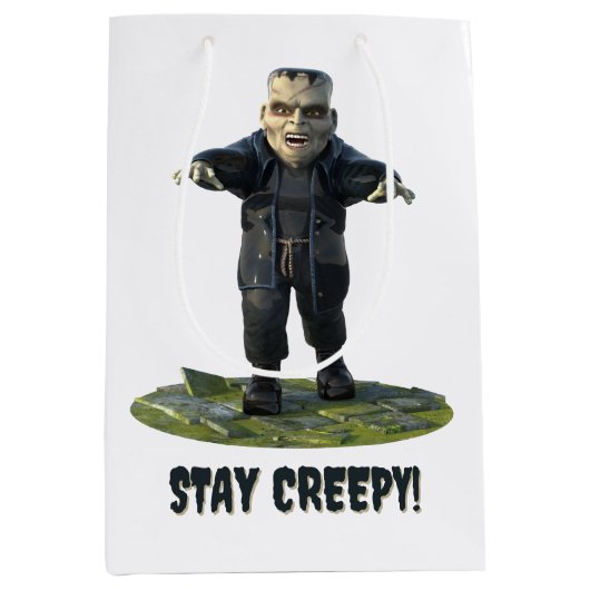 Blijf griezelig! monster van Frankenstein Medium Cadeauzakje (Voorkant)