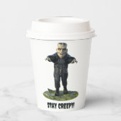 Blijf griezelig! monster van Frankenstein Papieren Bekers (Achterkant)
