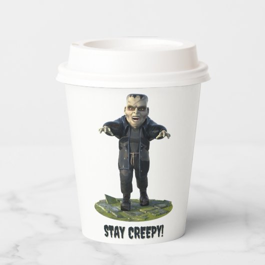 Blijf griezelig! monster van Frankenstein Papieren Bekers (Achterkant)