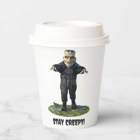 Blijf griezelig! monster van Frankenstein Papieren Bekers (Voorkant)