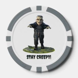 Blijf griezelig! monster van Frankenstein Poker Chips