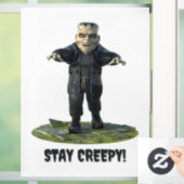 Blijf griezelig! monster van Frankenstein Raamsticker (Huis)